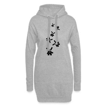 Windmühle Ivon Silhouette - Hoodie-Kleid - Grau meliert - Vorne