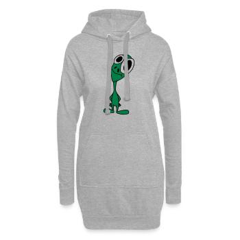 Mr. Alien - Hoodie-Kleid - Grau meliert - Vorne