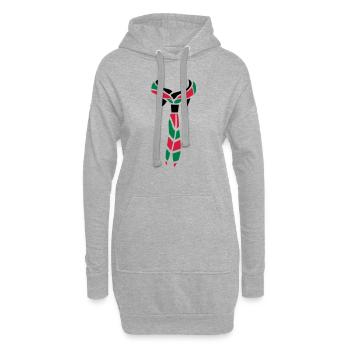 Pfadfinder Schal - Hoodie-Kleid - Grau meliert - Vorne