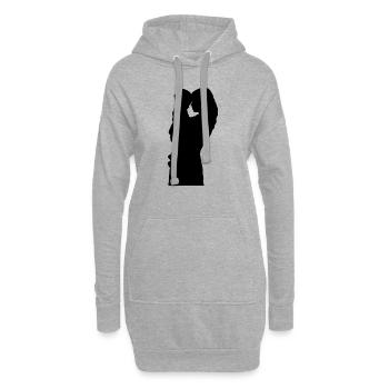 Mutter - Hoodie-Kleid - Grau meliert - Vorne