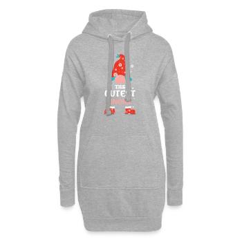 Cadeaux de Noël Noël - Sweat-shirt à capuche long Femme - gris chiné - Devant
