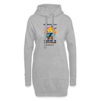 Bollards accroupis, surveille les navires, tais-toi ! - Sweat-shirt à capuche long Femme - gris chiné - Devant