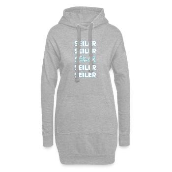 Job Seiler - Hoodie-Kleid - Grau meliert - Vorne