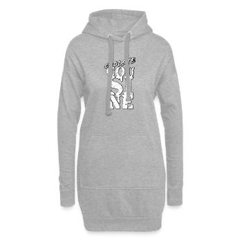 Cousin - Sweat-shirt à capuche long Femme - gris chiné - Devant