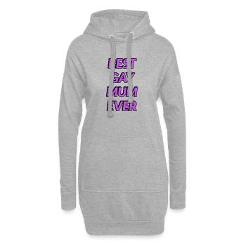 Meilleure maman gay de tous les temps - Sweat-shirt à capuche long Femme - gris chiné - Devant
