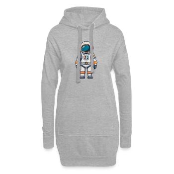 Astronaut - Hoodie Dress - heather grey - Front