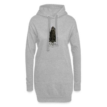 Odin Wächter Welten - Hoodie-Kleid - Grau meliert - Vorne