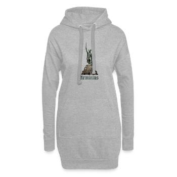 Arminius Germanic Hero - Hoodie-Kleid - Grau meliert - Vorne