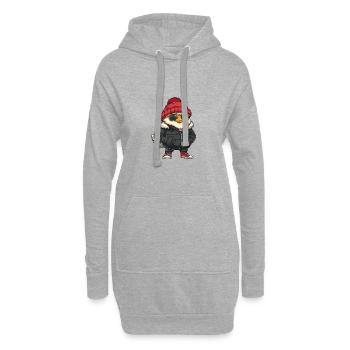 Hahn Winter - Hoodie-Kleid - Grau meliert - Vorne