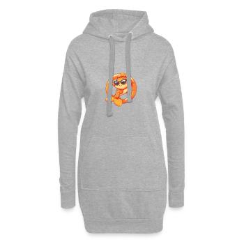 Goldfisch Comic Cool - Hoodie-Kleid - Grau meliert - Vorne