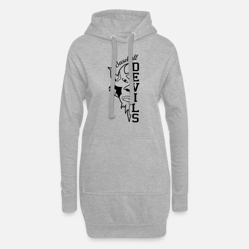 Devils Contour - Hoodie Dress - heather grey