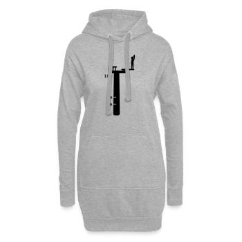 High diving - Hoodie Dress - heather grey - Front