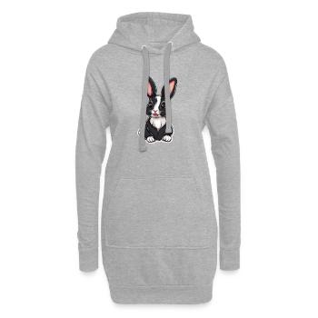 Hase - Hoodie-Kleid - Grau meliert - Vorne