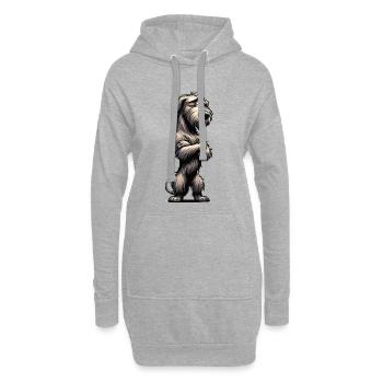 Lévrier irlandais Lévrier Propriétaire de chien de lévrier Fan de chien de loup - Sweat-shirt à capuche long Femme - gris chiné - Devant