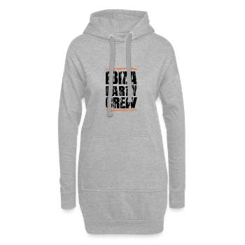 Ibiza Party Crew - Hoodie-Kleid - Grau meliert - Vorne