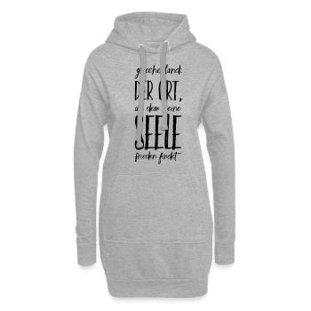 Lustiger Griechischer Spruch Griechenland Geschenk - Hoodie-Kleid - Grau meliert - Vorne