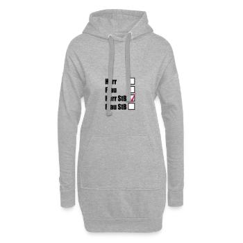 Steuerberater - Hoodie-Kleid - Grau meliert - Vorne