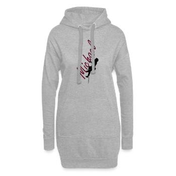 Klettern - Michael - Hoodie-Kleid - Grau meliert - Vorne