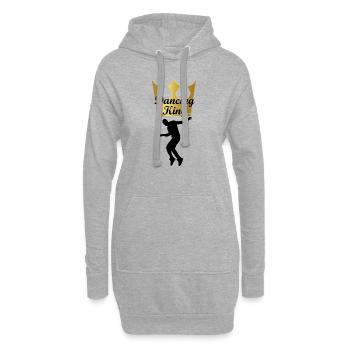 Danse Danse Musique - Sweat-shirt à capuche long Femme - gris chiné - Devant