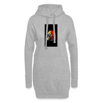 Wein 2 4 - Hoodie-Kleid - Grau meliert - Vorne
