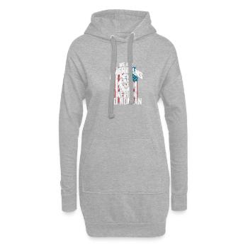 Nous sommes américains 4 juillet Freedom Pride - Sweat-shirt à capuche long Femme - gris chiné - Devant