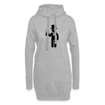 Bräutigam Party Jga - Hoodie-Kleid - Grau meliert - Vorne