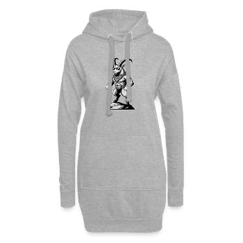 Randonneurs, randonneurs, alpinistes, montagne, nature, Capricorne, - Sweat-shirt à capuche long Femme - gris chiné - Devant