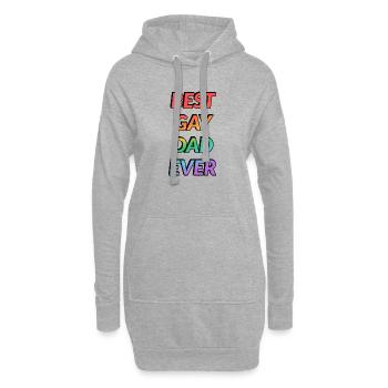 Bester LGBT-Pride-Monat aller Zeiten - Hoodie-Kleid - Grau meliert - Vorne