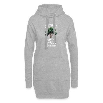 Arbres, proverbes, arbres, forêt, drôle, cadeau d’arbres - Sweat-shirt à capuche long Femme - gris chiné - Devant