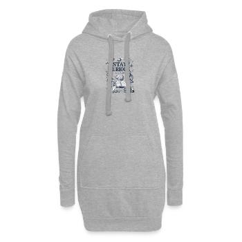 Curious Remains: Scientific Doodles - Hoodie Dress - heather grey - Front
