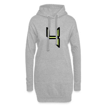 4 ANS,4e ANNIVERSAIRE,ANNIVERSAIRE 4 ANS,4 - Sweat-shirt à capuche long Femme - gris chiné - Devant