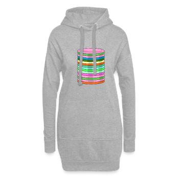 Frisbee Golf Disc Frisbee Discgolf - Sweat-shirt à capuche long Femme - gris chiné - Devant