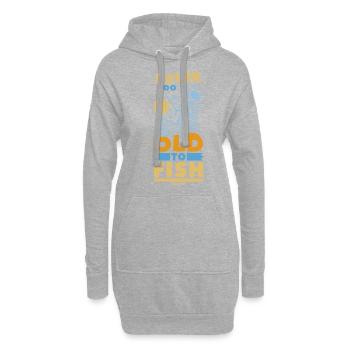 Angler - Hoodie-Kleid - Grau meliert - Vorne