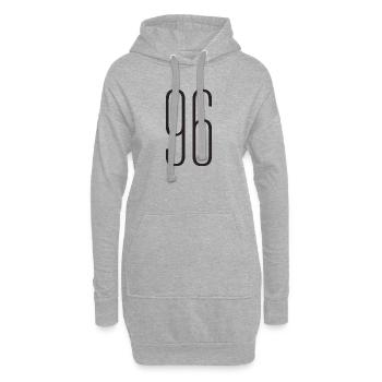 96 - Hoodie-Kleid - Grau meliert - Vorne