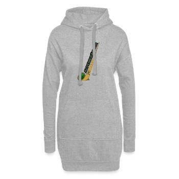 Alphorn Bong - Hoodie-Kleid - Grau meliert - Vorne