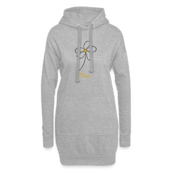 GELIEBTE. MEISTER. VIELEN DANK. DANKE HERRIN - Hoodie-Kleid - Grau meliert - Vorne