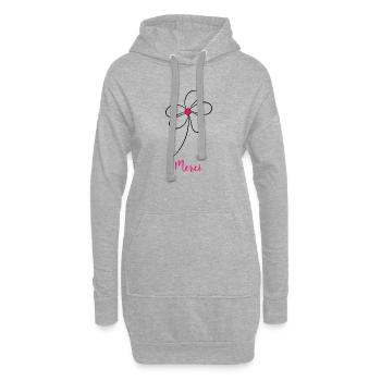 GELIEBTE. VIELEN DANK. DANKE HERRIN. GESCHENK - Hoodie-Kleid - Grau meliert - Vorne