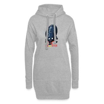 Oh mein Stern - Hoodie-Kleid - Grau meliert - Vorne