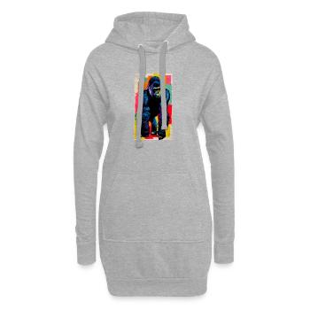 gorilla - Hoodie Dress - heather grey - Front