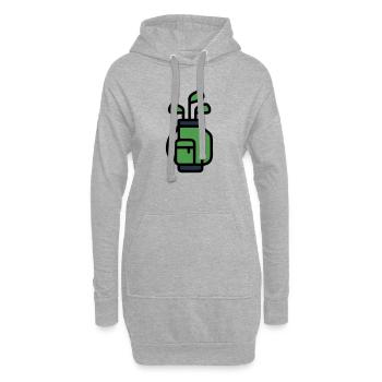 Sac de golf Tournoi du club de golf Golfeur Sac - Sweat-shirt à capuche long Femme - gris chiné - Devant