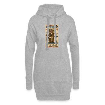 Die Besserwisserin – ungefragt kompetent - Hoodie-Kleid - Grau meliert - Vorne