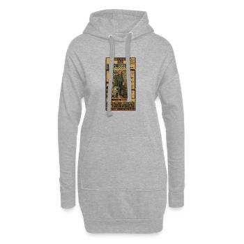 Der Hausmeister – einer hält alles am Laufen - Hoodie-Kleid - Grau meliert - Vorne