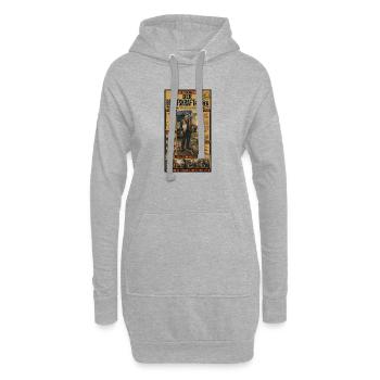 Berufskraftfahrer – Brummifahrer unterwegs - Hoodie-Kleid - Grau meliert - Vorne