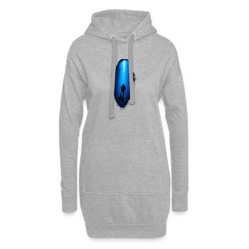 Plongeurs en haute mer dans l’océan bleu pour les amateurs de plongée - Sweat-shirt à capuche long Femme - gris chiné - Devant
