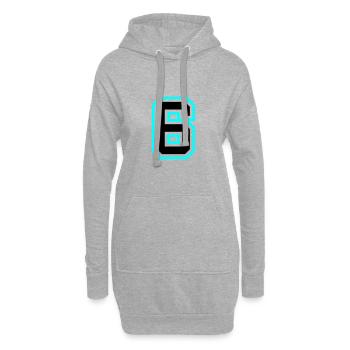 Symbole à 6 chiffres - Sweat-shirt à capuche long Femme - gris chiné - Devant