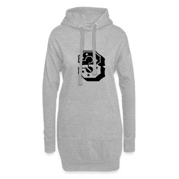 Numéro trois - Sweat-shirt à capuche long Femme - gris chiné - Devant