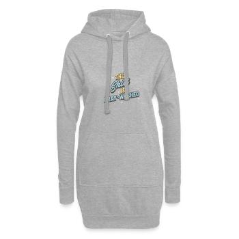 Cette chemise est délavée à la prière drôle - Sweat-shirt à capuche long Femme - gris chiné - Devant
