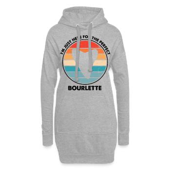 Conception de l’archéologie fossile Fossiles Chasseurs de fossiles - Sweat-shirt à capuche long Femme - gris chiné - Devant