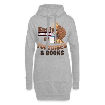 Tortue - Sweat-shirt à capuche long Femme - gris chiné - Devant