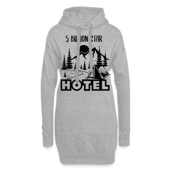 Camping sous les étoiles Camping Caravan Tente - Sweat-shirt à capuche long Femme - gris chiné - Devant